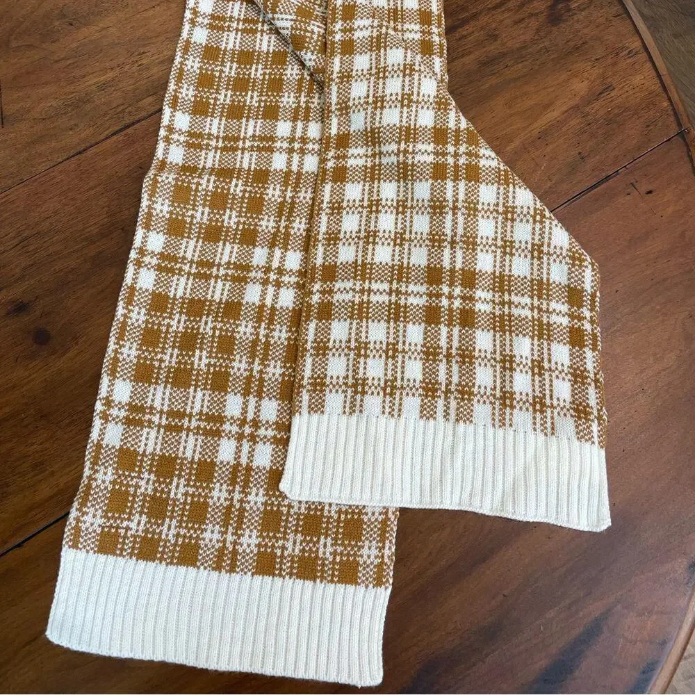 Timberland Tan Buffalo Plaid Scarf